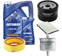 DENCKERMANN Controllo Set MANNOL Defender 10W-40 6L Per Renault Megane I 1.4