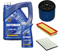 DENCKERMANN Controllo Set MANNOL Defender 10W-40 6L Per Renault Megane I 1.9
