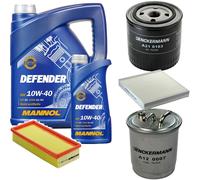 DENCKERMANN Controllo Set MANNOL Defender 10W-40 6L Per Rover 45 2.0 IDT MG