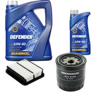 Denckermann Controllo Set Mannol Defender 10W-40 6L Per Suzuki Baleno Kombi