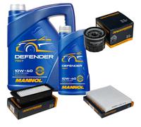DENCKERMANN Controllo Set MANNOL Defender 10W-40 6L Per Suzuki Celerio 1.0