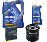 DENCKERMANN Controllo Set MANNOL Defender 10W-40 6L Per Suzuki Splash 1.2