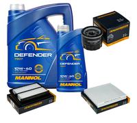 Denckermann Controllo Set Mannol Defender 10W-40 6L Per Suzuki Swift V 1.0