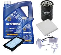 DENCKERMANN Controllo set MANNOL Defender 10W-40 6L per Suzuki SX4 1.6 VVT
