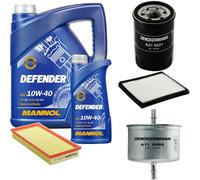 DENCKERMANN Controllo Set MANNOL Defender 10W-40 6L Per Volvo V40 Kombi 1.8i