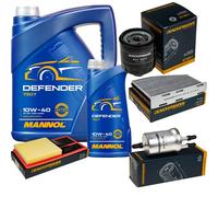 DENCKERMANN Controllo Set MANNOL Defender 10W-40 6L Per VW Golf VI 1.4 Skoda