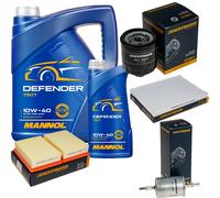 Denckermann Controllo Set Mannol Defender 10W-40 6L Per VW Lupo 1.0 1.4 Polo