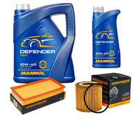 Denckermann Controllo Set Mannol Defender 10W-40 6L Per VW Polo 1.2 12V Seat