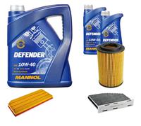 Denckermann Controllo Set mannol Defender 10W-40 7L per Audi A3 Sportback S3