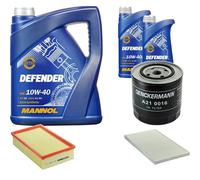 Denckermann Controllo Set mannol Defender 10W-40 7L per Audi A6 Avant 2.5