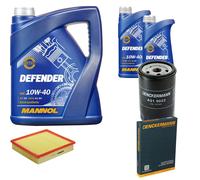 DENCKERMANN Controllo Set MANNOL Defender 10W-40 7L Per Audi A8 2.8