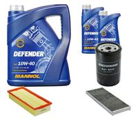 DENCKERMANN Controllo Set MANNOL Defender 10W-40 7L Per Audi Coupe 2.0 2.3
