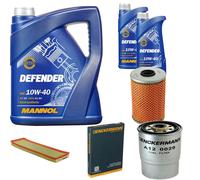 Denckermann Controllo Set Mannol Defender 10W-40 7L Per BMW 3 Serie 325td