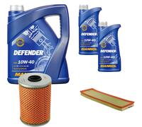 Denckermann Controllo Set Mannol Defender 10W-40 7L Per BMW 3 Serie 325Td 325Tds