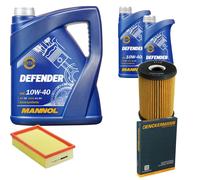 DENCKERMANN Controllo Set MANNOL Defender 10W-40 7L Per BMW 3er Compact 316i