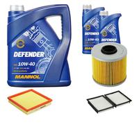 DENCKERMANN Controllo Set MANNOL Defender 10W-40 7L Per BMW 3er Compact 316i