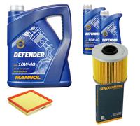 DENCKERMANN Controllo Set MANNOL Defender 10W-40 7L Per BMW 3er Compact 316i