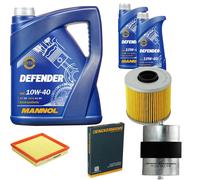 DENCKERMANN Controllo Set MANNOL Defender 10W-40 7L Per BMW 3er Compact 316i