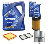 DENCKERMANN Controllo Set MANNOL Defender 10W-40 7L Per BMW 3er Compact 316i