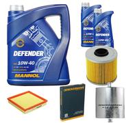 DENCKERMANN Controllo Set MANNOL Defender 10W-40 7L Per BMW 3er Compact 316i