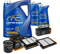 Denckermann Controllo Set Mannol Defender 10W-40 7L Per Chevrolet Matiz 0.8