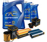 DENCKERMANN Controllo Set MANNOL Defender 10W-40 7L Per Citroën C4 Picasso I