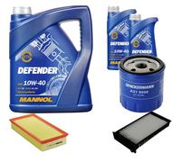 Denckermann Controllo Set mannol Defender 10W-40 7L per Citroën C5 I 2.0 16V