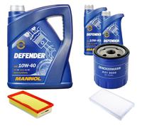 Denckermann Controllo Set mannol Defender 10W-40 7L per Citroën C5 Rottura II