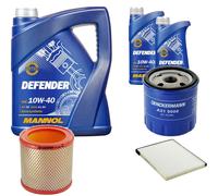 DENCKERMANN Controllo Set MANNOL Defender 10W-40 7L Per Citroën Xsara 1.6i