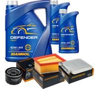 Denckermann Controllo Set Mannol Defender 10W-40 7L Per Dacia Duster Logan