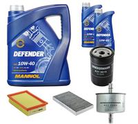 DENCKERMANN Controllo Set MANNOL Defender 10W-40 7L Per Fiat Brava 1.6 16V