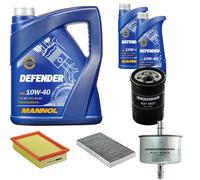 DENCKERMANN Controllo Set MANNOL Defender 10W-40 7L Per Fiat Bravo I 1.2 16V
