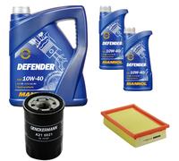 DENCKERMANN Controllo Set MANNOL Defender 10W-40 7L Per Fiat Bravo I 1.2 16V