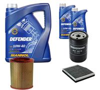 DENCKERMANN Controllo Set MANNOL Defender 10W-40 7L Per Fiat Doblo 1.6 16V