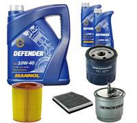 Denckermann Controllo Set Mannol Defender 10W-40 7L Per Fiat Punto 1.9 DS 60