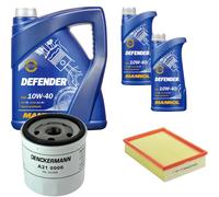 DENCKERMANN Controllo Set MANNOL Defender 10W-40 7L Per Ford Escort VII 1.4