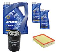 Denckermann Controllo Set Mannol Defender 10W-40 7L Per Ford Escort VII 1.8
