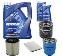 DENCKERMANN Controllo Set MANNOL Defender 10W-40 7L Per Ford Maverick 2.7 TD