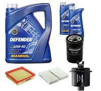 Denckermann Controllo Set Mannol Defender 10W-40 7L Per Honda HR-V 1.6 16V