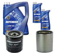 Denckermann Controllo Set Mannol Defender 10W-40 7L Per Hyundai H100 Kasten