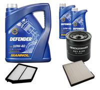 DENCKERMANN Controllo Set MANNOL Defender 10W-40 7L Per Hyundai Matrix 1.6
