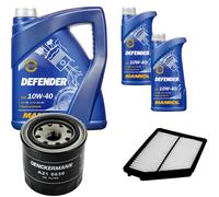 DENCKERMANN Controllo Set MANNOL Defender 10W-40 7L Per Hyundai Matrix 1.6