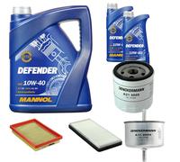 DENCKERMANN Controllo Set MANNOL Defender 10W-40 7L Per Mazda 121 III 1.3