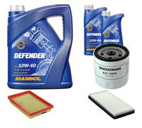 DENCKERMANN Controllo Set MANNOL Defender 10W-40 7L Per Mazda 121 III 1.3