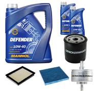 DENCKERMANN Controllo Set MANNOL Defender 10W-40 7L Per Mazda 2 1.4 1.25