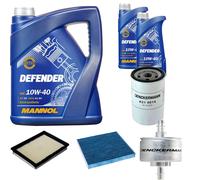 DENCKERMANN Controllo Set MANNOL Defender 10W-40 7L Per Mazda 2 1.6