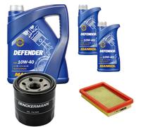 DENCKERMANN Controllo Set MANNOL Defender 10W-40 7L Per Mazda 323 F VI 1.6