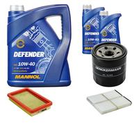DENCKERMANN Controllo Set MANNOL Defender 10W-40 7L Per Mazda 323 F VI 1.6