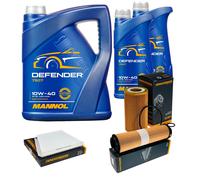 DENCKERMANN Controllo Set MANNOL Defender 10W-40 7L Per Mercedes E-Klasse