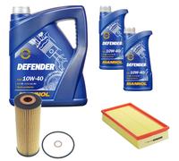 DENCKERMANN Controllo Set MANNOL Defender 10W-40 7L Per Mercedes E-Klasse
